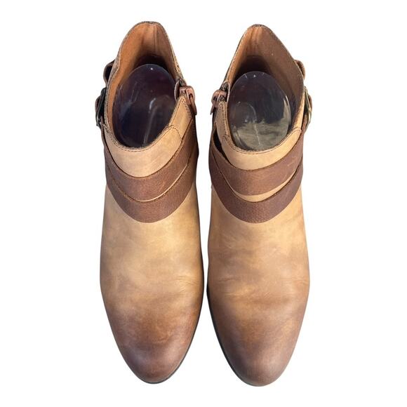 Clarks Women’s Addiy Cora Brown Leather Ankle Western Boots Size-8.5m - Picture 10 of 10